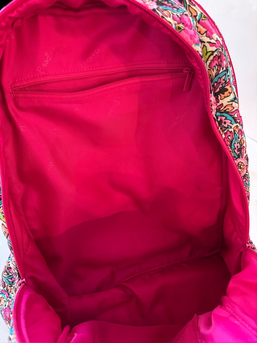 Vera Bradley Essential Backpack Resort Medallion Quilted Cotton Laptop Retired - Picture 11 of 16
